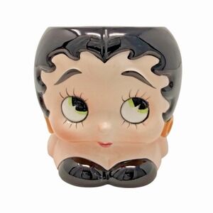 Vintage 1981 Betty Boop 3D Ceramic Head Mug Vandor Japan KFS